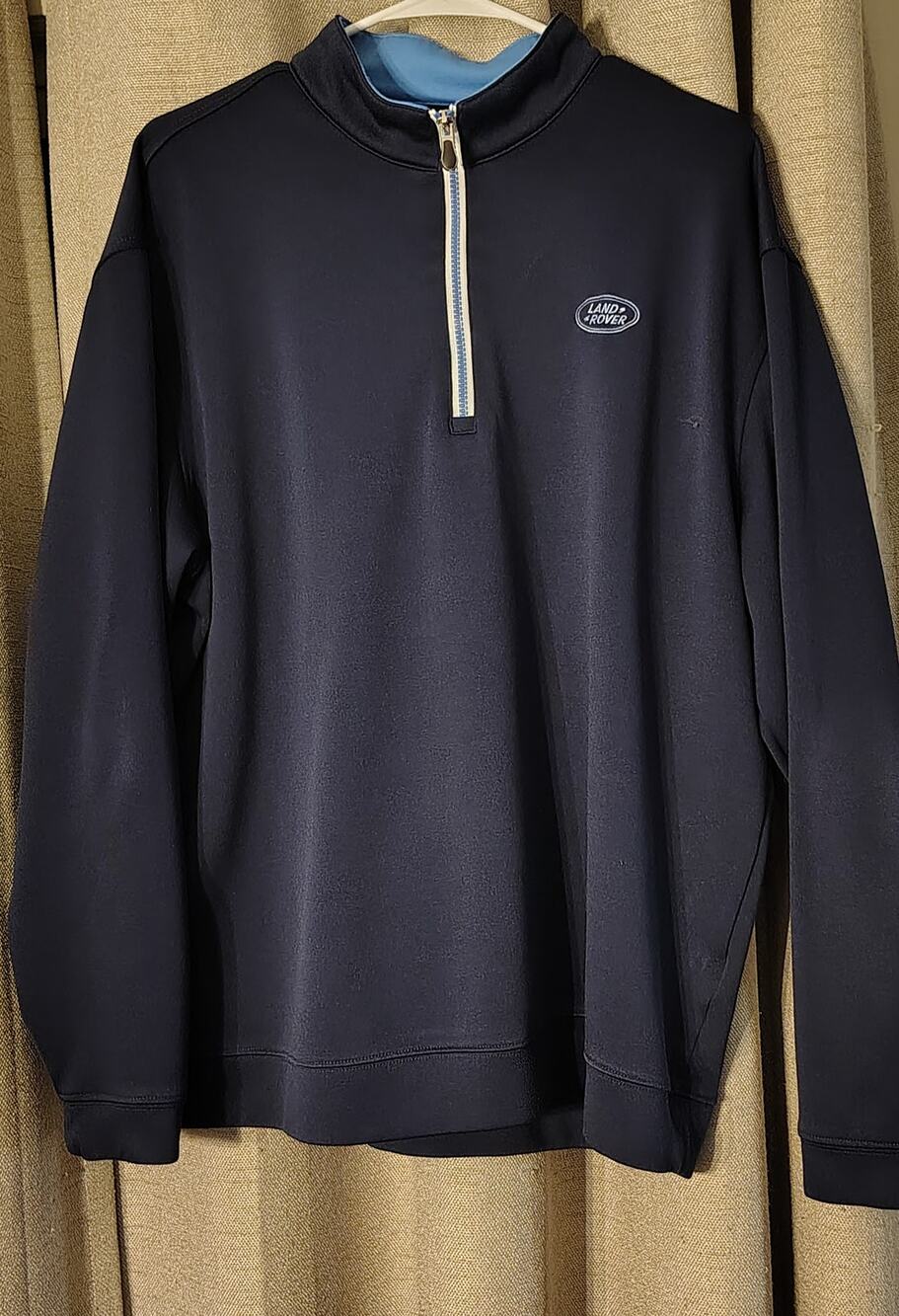 Land Rover Pebble Beach Performance Men’s L 1/4 Zip Golf Pullover Navy Blue